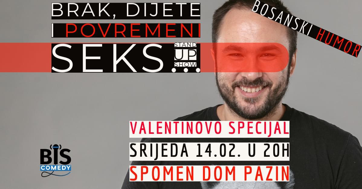 Stand up Valentinovo u Spomen domu Stand up Valentinovo u Spomen domu